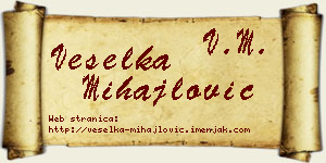 Veselka Mihajlović vizit kartica